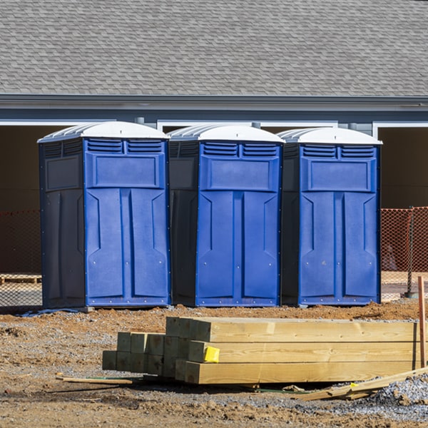 how often are the portable restrooms cleaned and serviced during a rental period in Rye CO